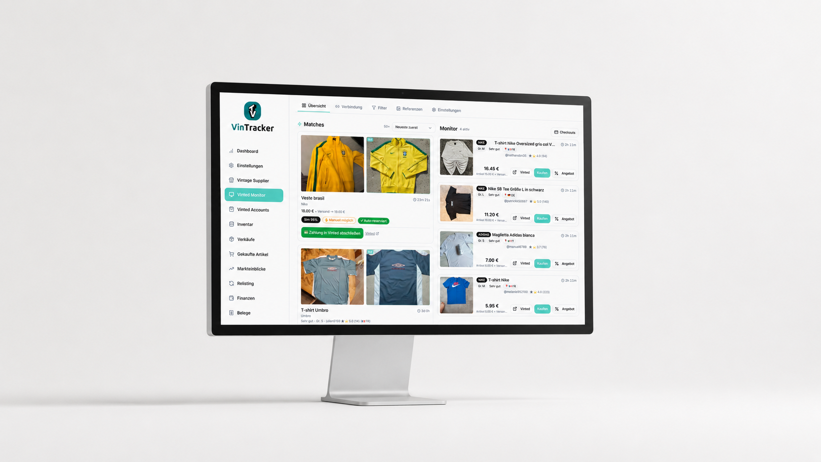 VinTracker – Vinted Reseller Tool & Buchhaltung
